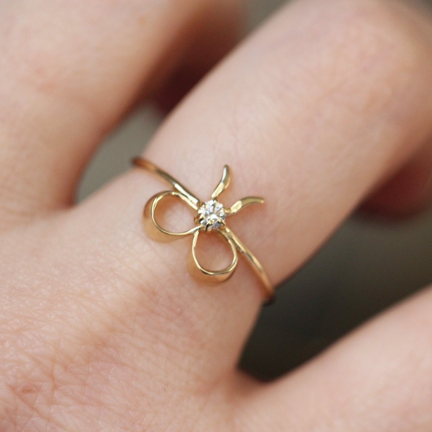 Diamond Ribbon Ring