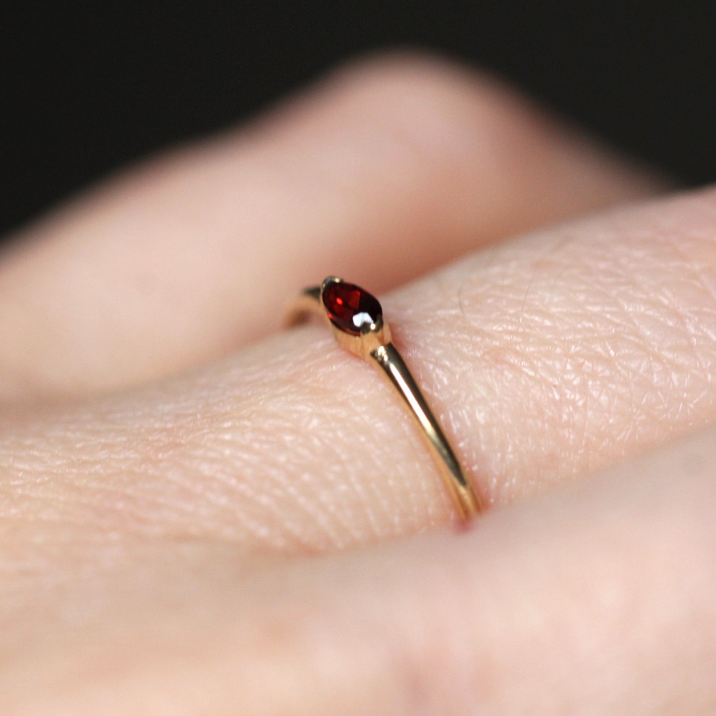 Garnet Wink Ring