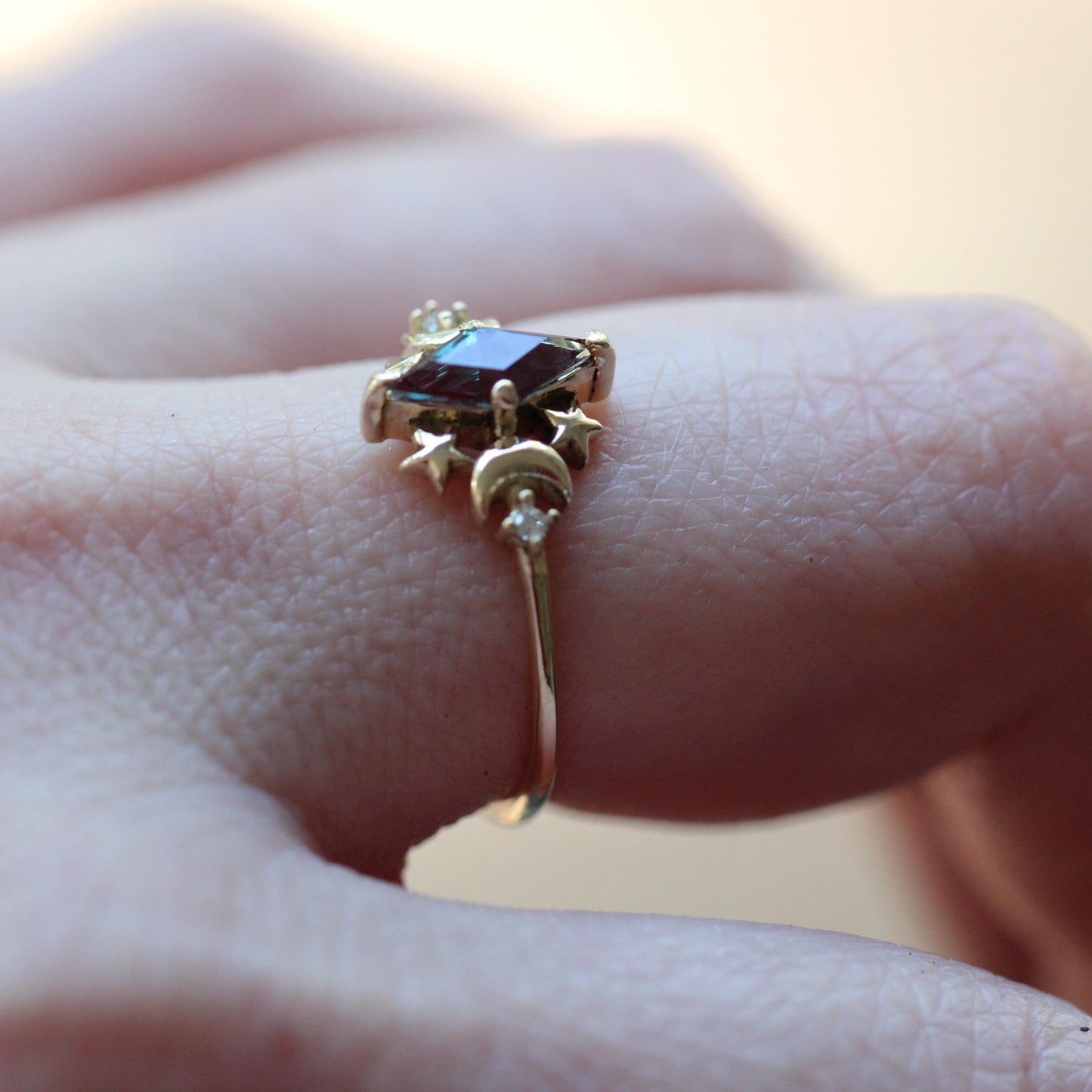 Alexandrite Galaxy Ring