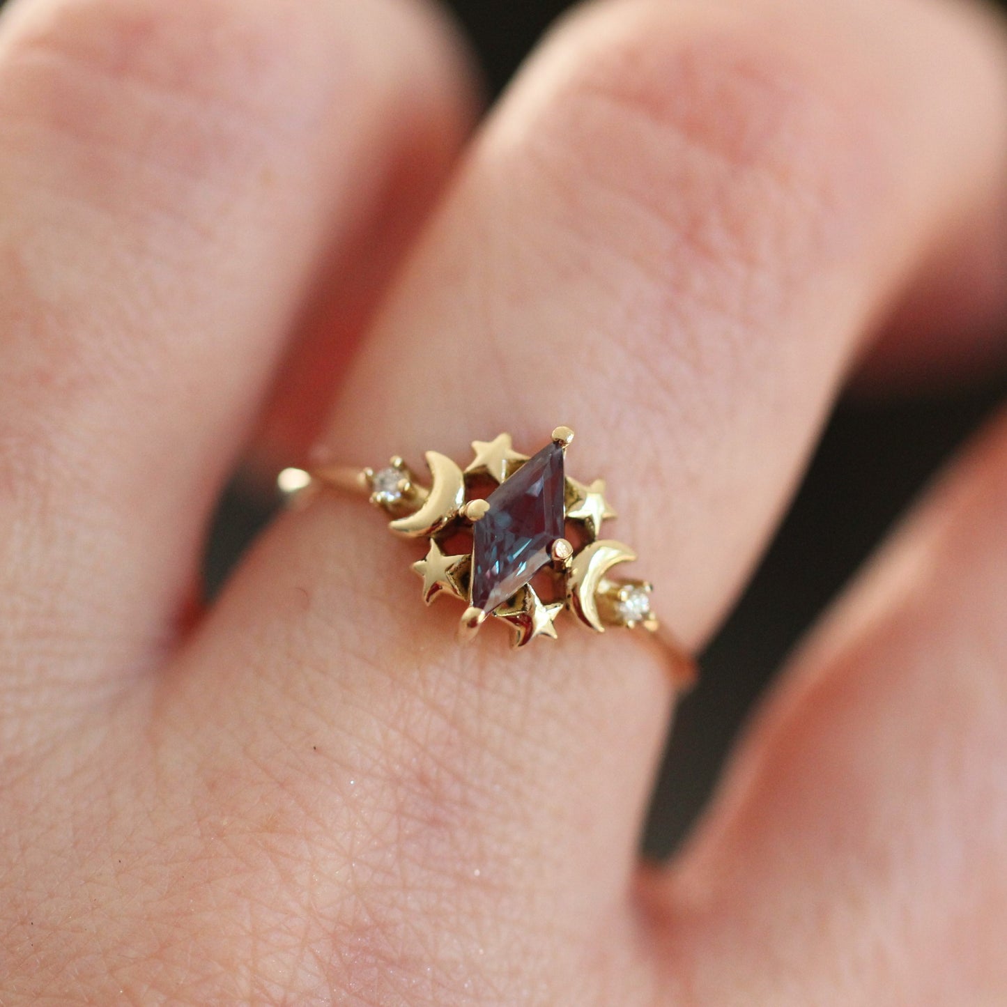 Alexandrite Galaxy Ring