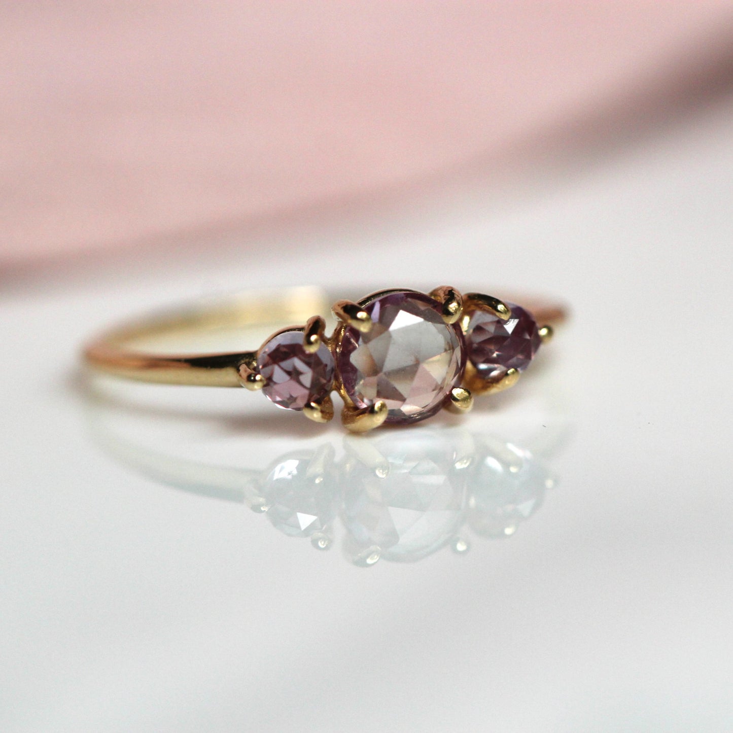 Alexandrite Trilogy Ring