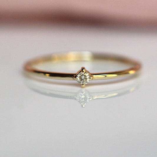 Tiny Diamond Ring