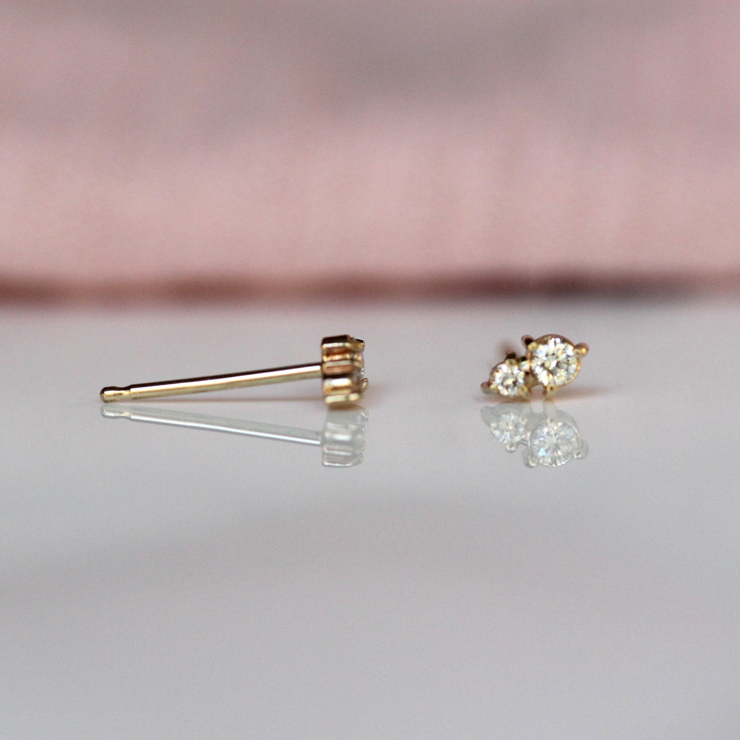 Duo Diamond Studs