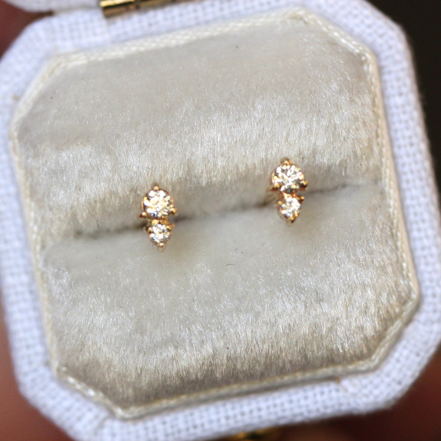 Duo Diamond Studs