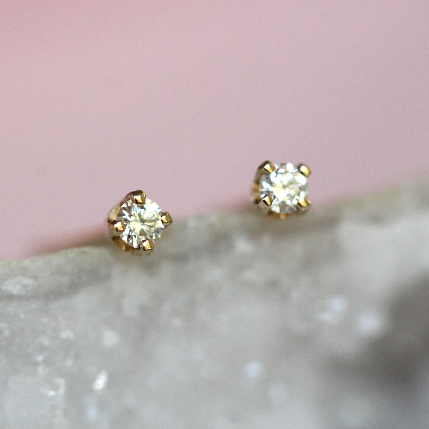 Tiny Diamond Studs