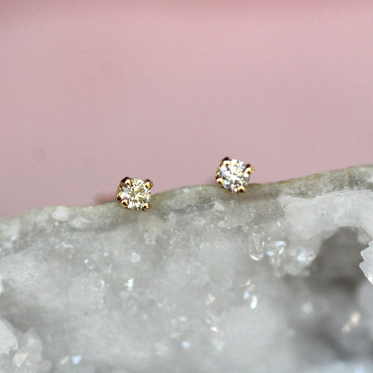 Tiny Diamond Studs