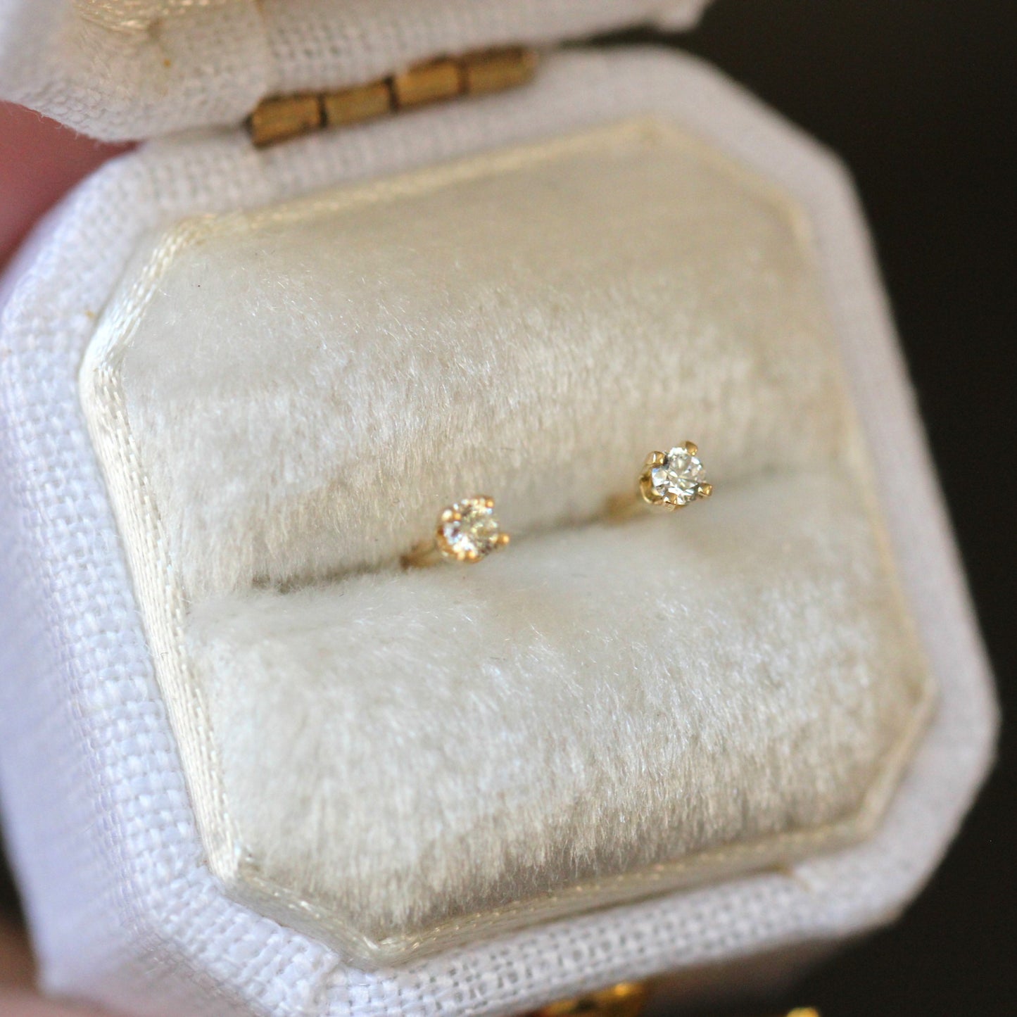 Tiny Diamond Studs