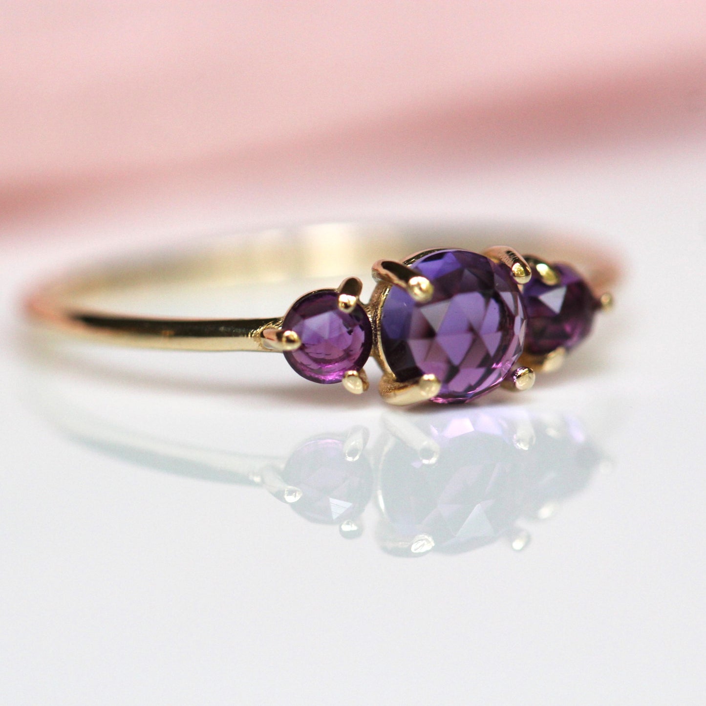 Amethyst Trilogy Ring