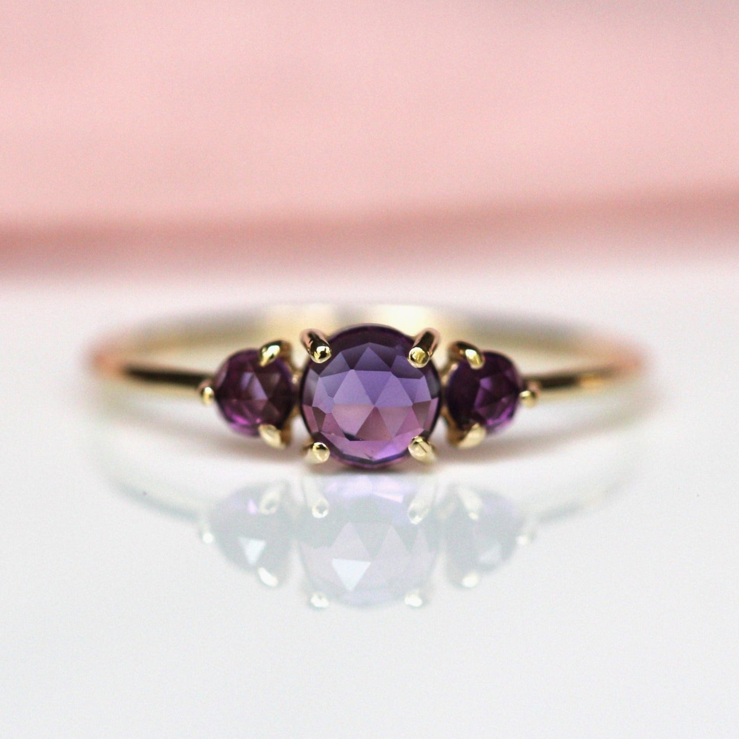 Amethyst Trilogy Ring