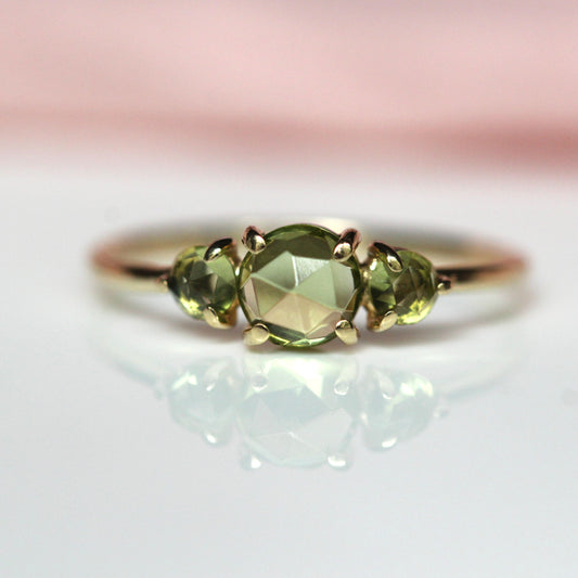 Peridot Trilogy Ring