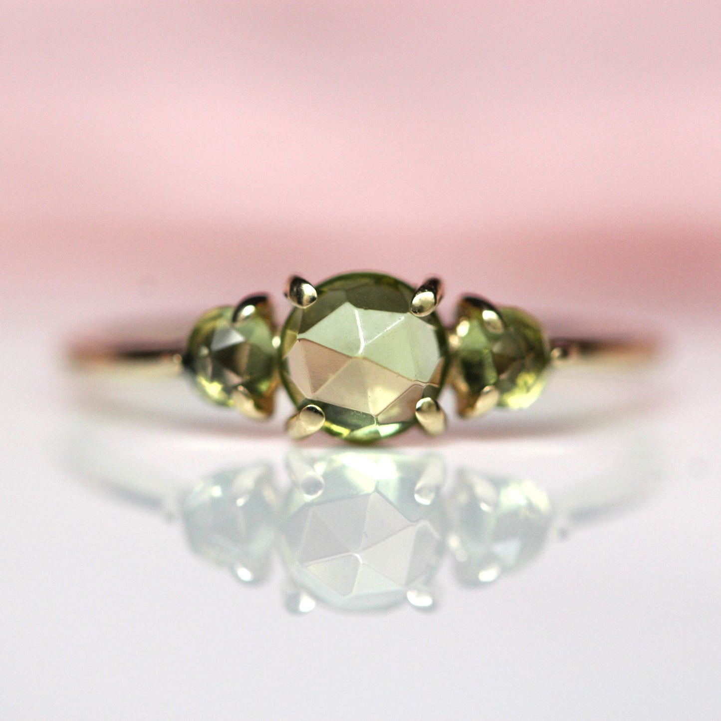 Peridot Trilogy Ring