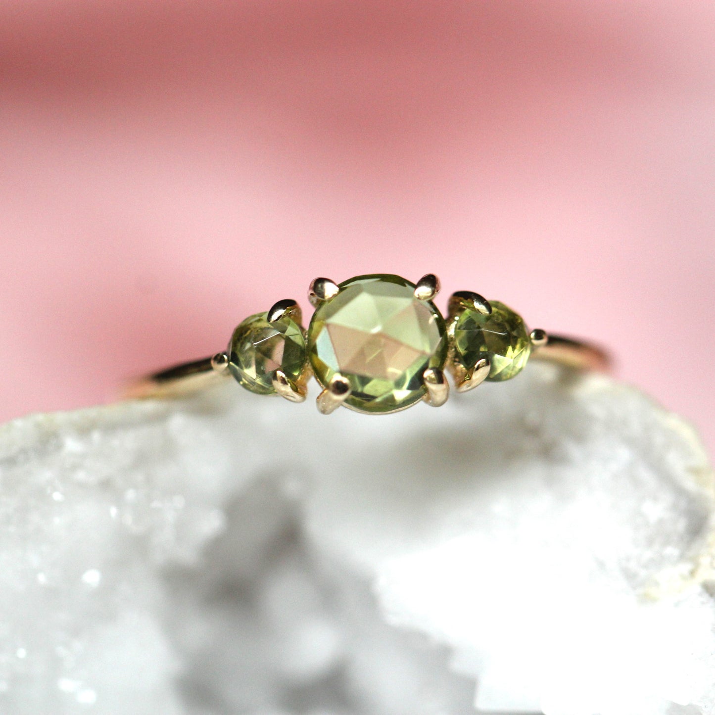 Peridot Trilogy Ring