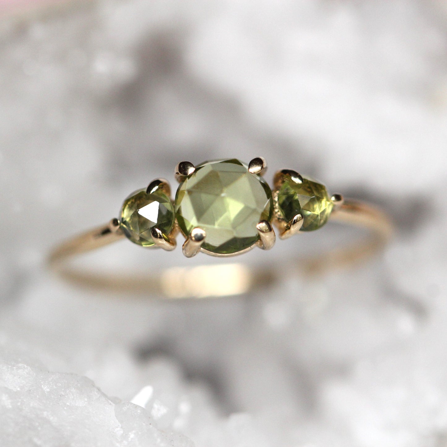 Peridot Trilogy Ring