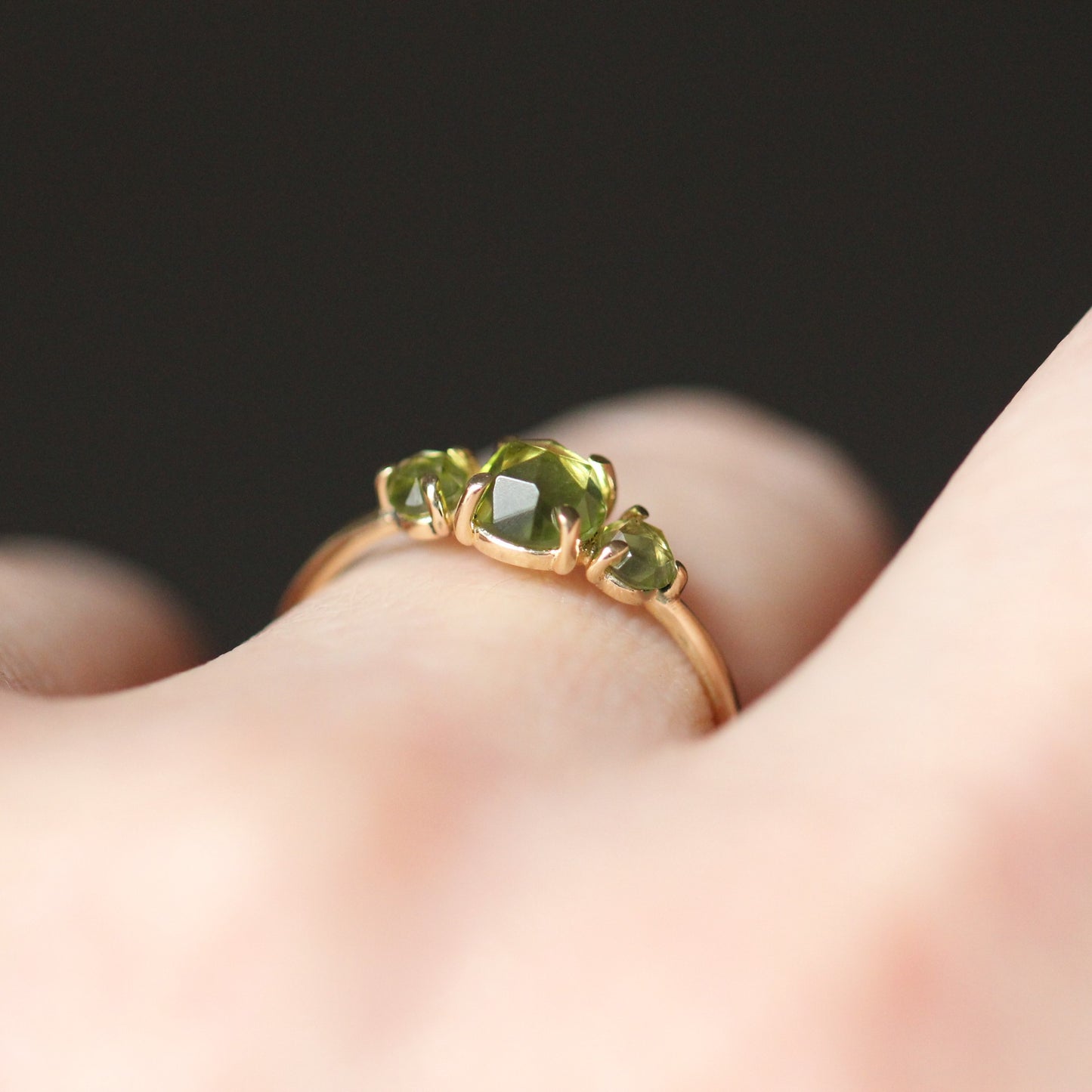 Peridot Trilogy Ring