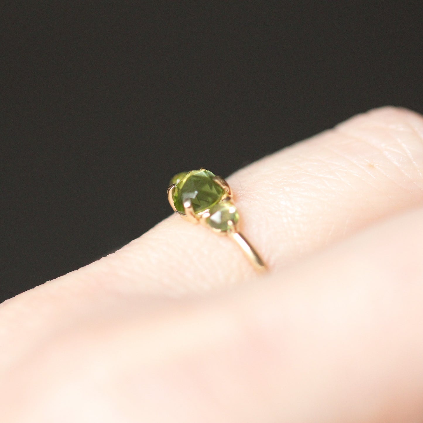 Peridot Trilogy Ring