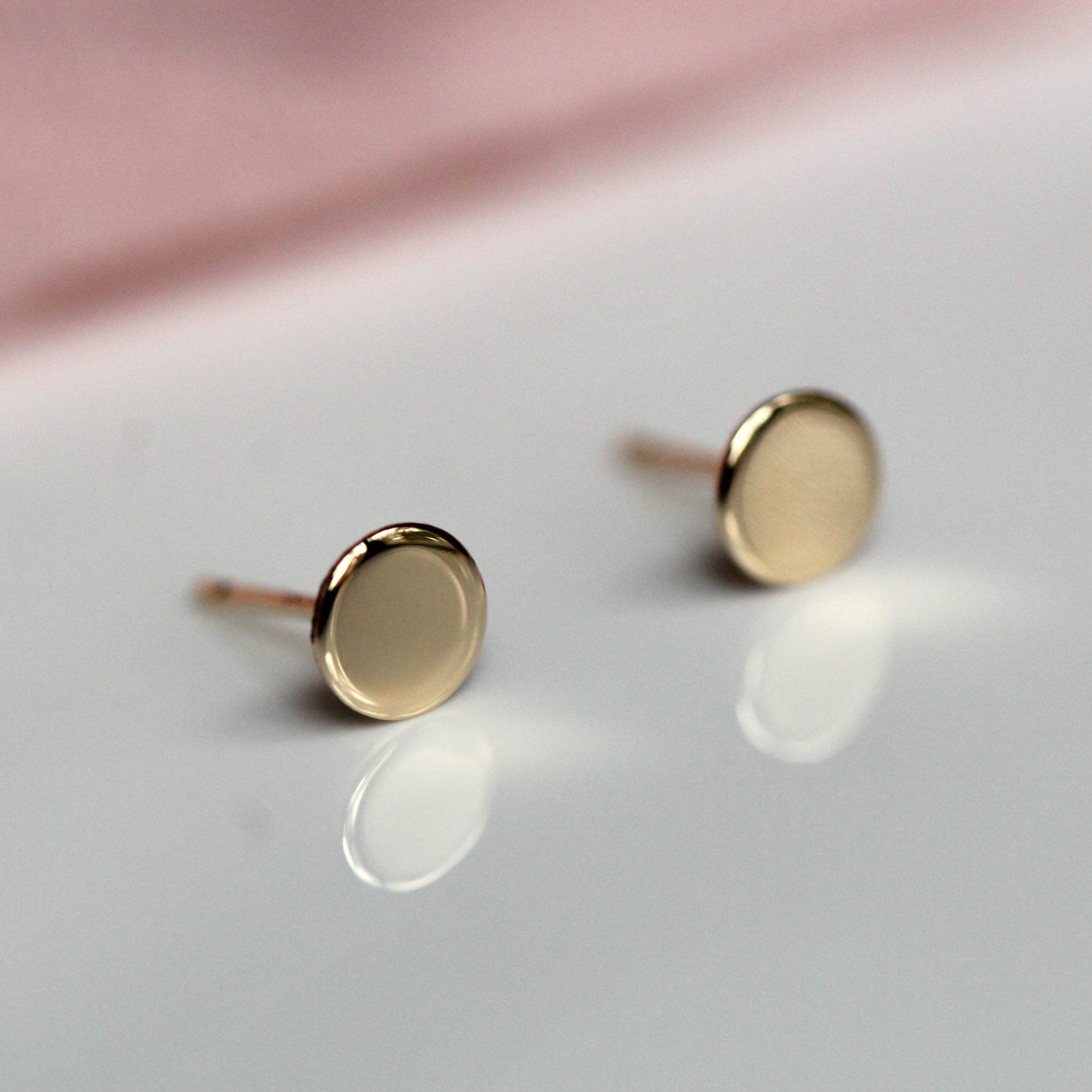 Gold Disk Studs