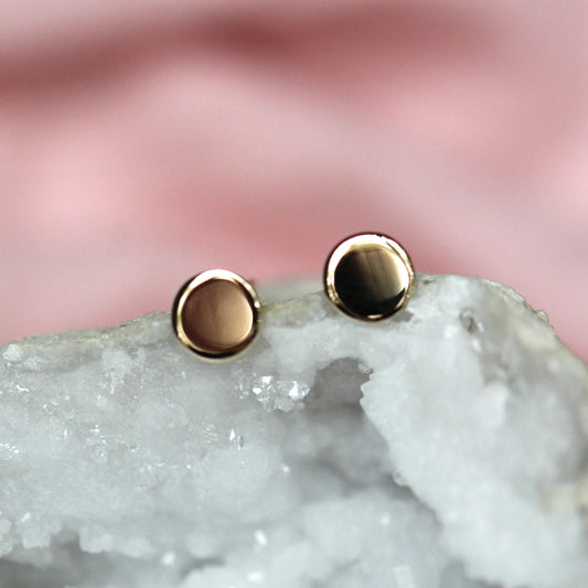 Gold Disk Studs