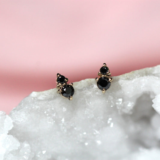 Black Diamond Duo Studs