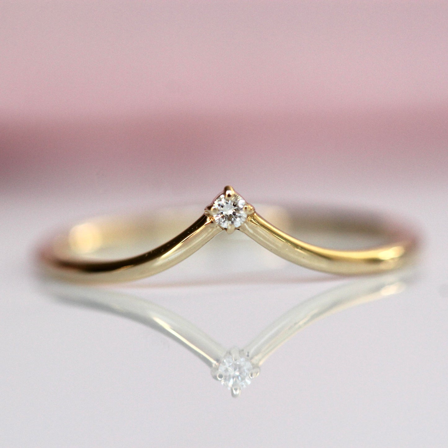 Diamond Swoop Ring