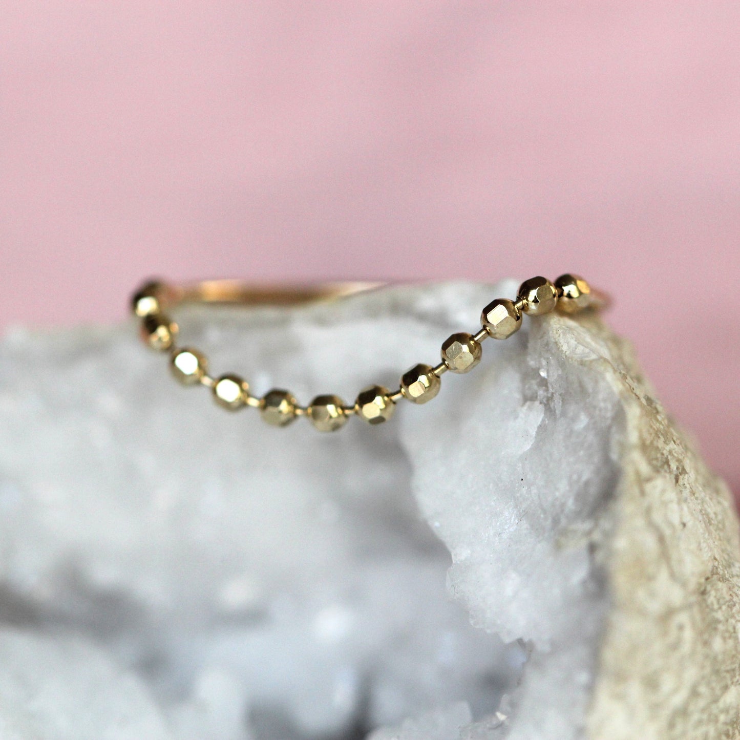 Half Beaded Chain Ring