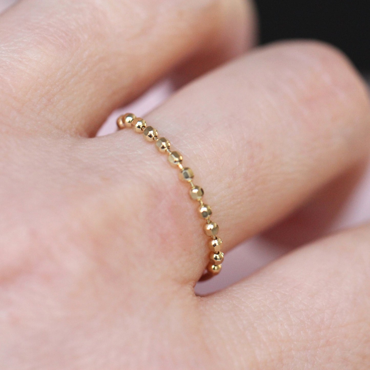 Half Beaded Chain Ring