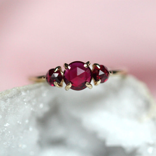 Ruby Trilogy Ring