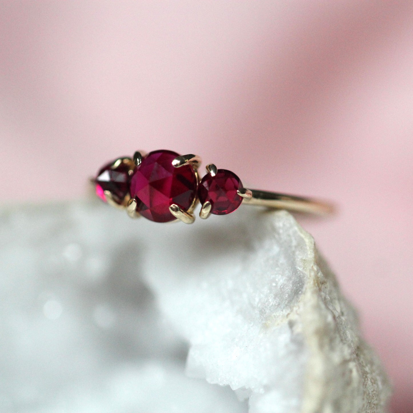 Ruby Trilogy Ring