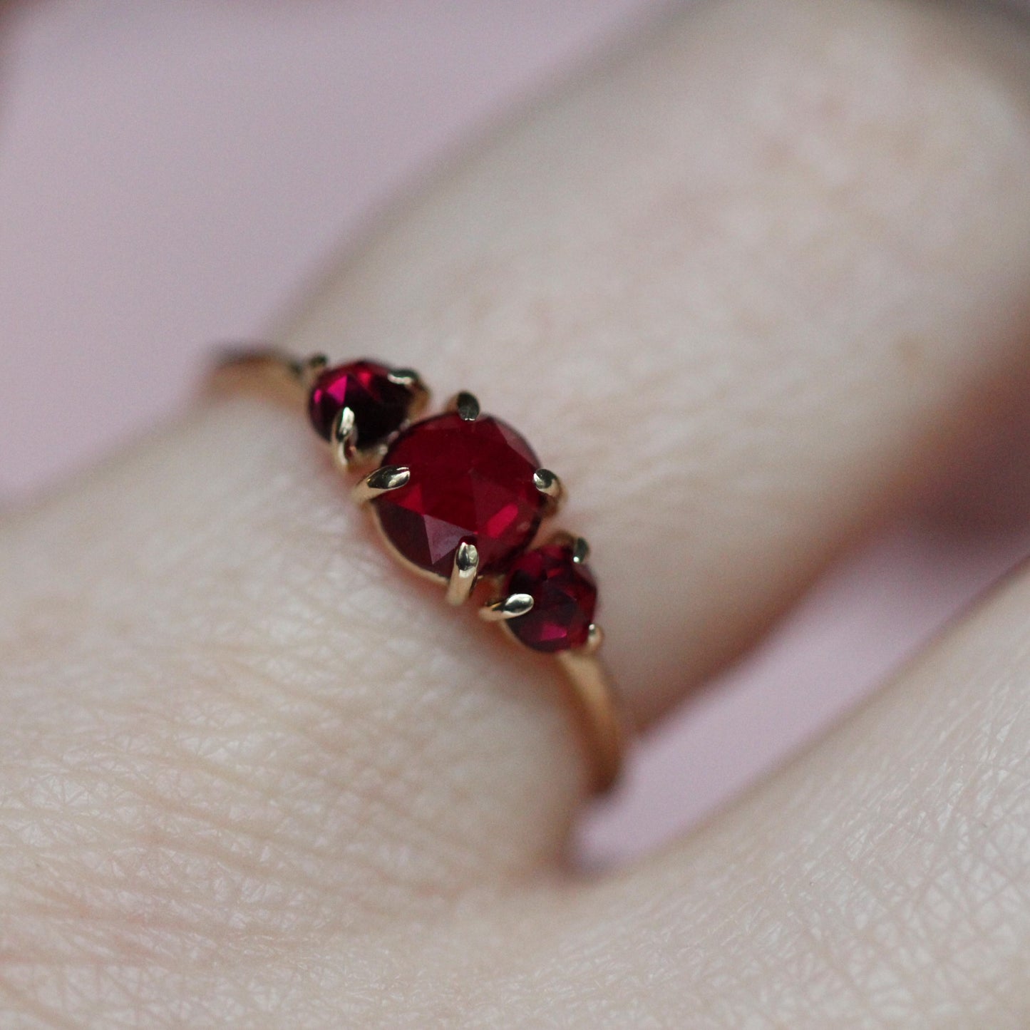 Ruby Trilogy Ring