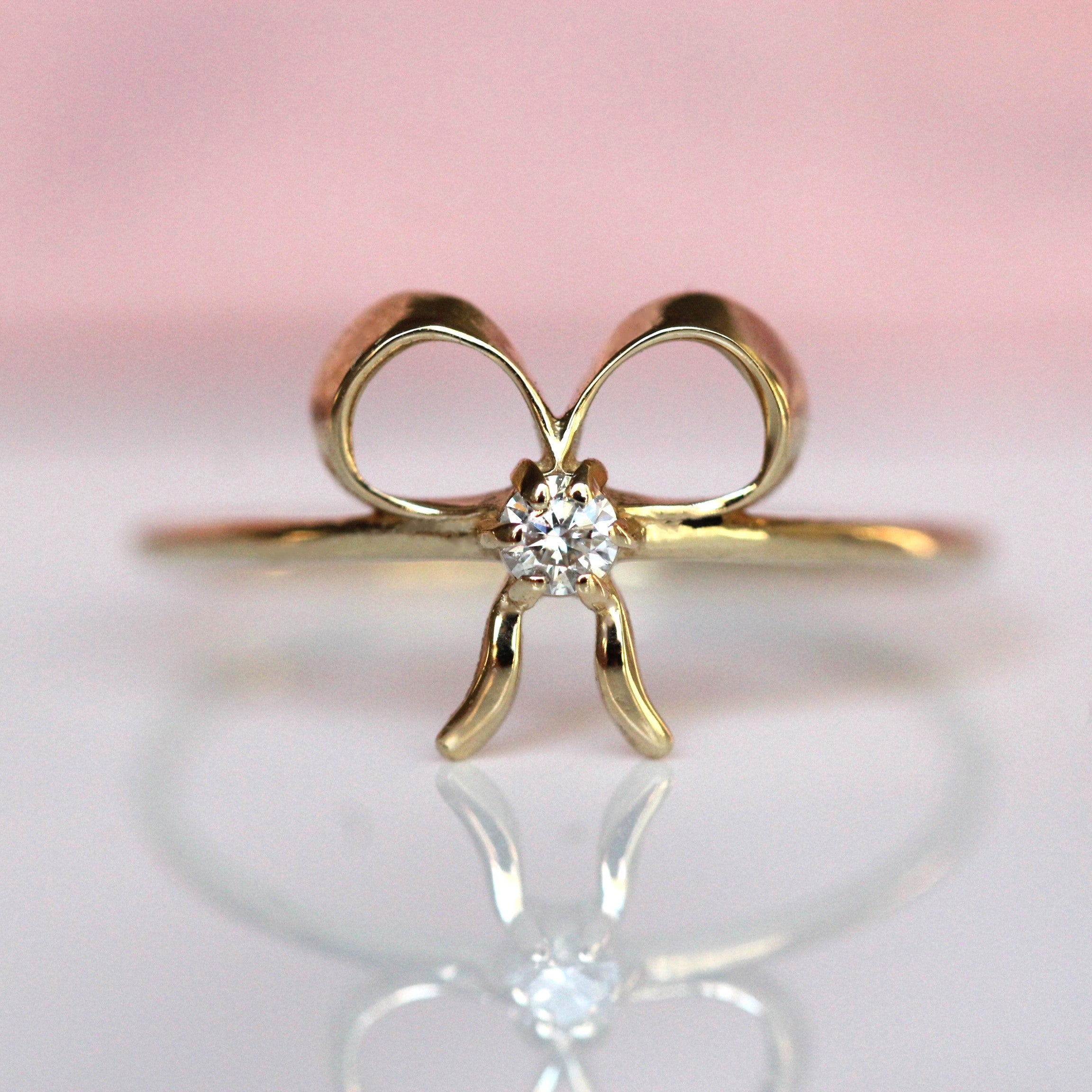 Diamond Ribbon Ring – Liesel Love