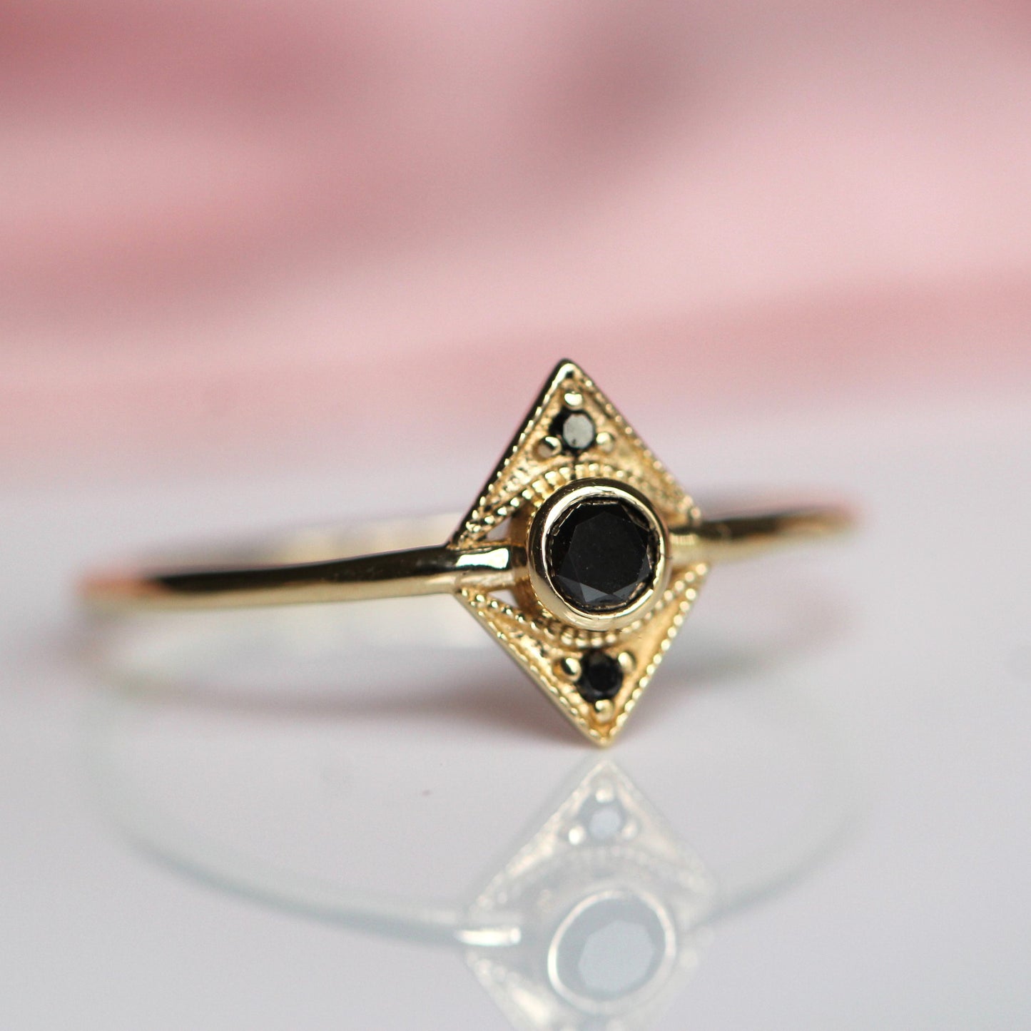 Black Diamond Zelda Ring