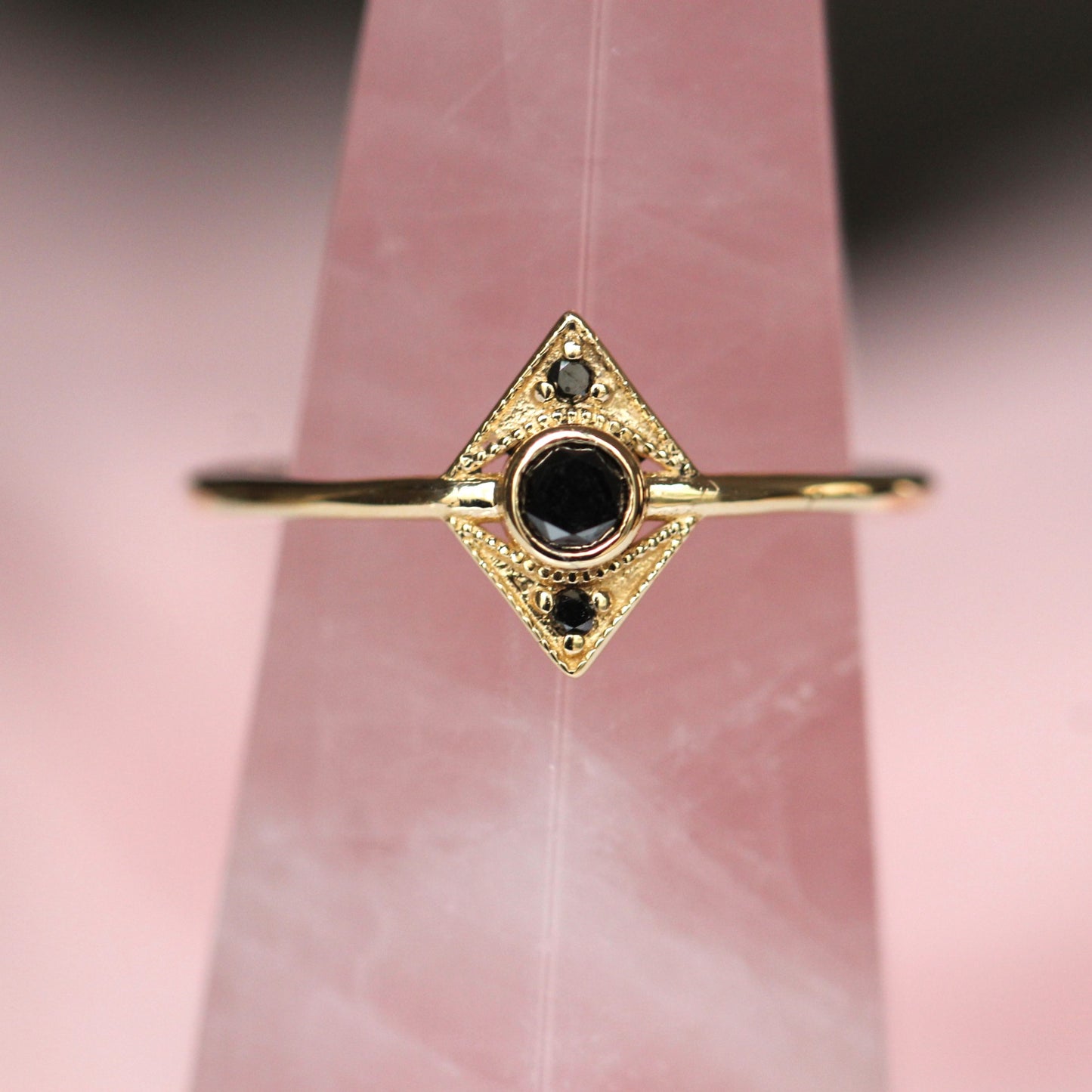 Black Diamond Zelda Ring