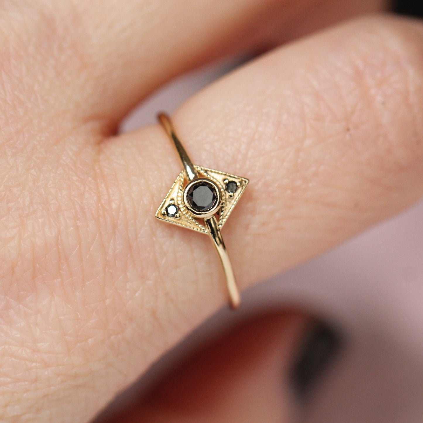 Black Diamond Zelda Ring