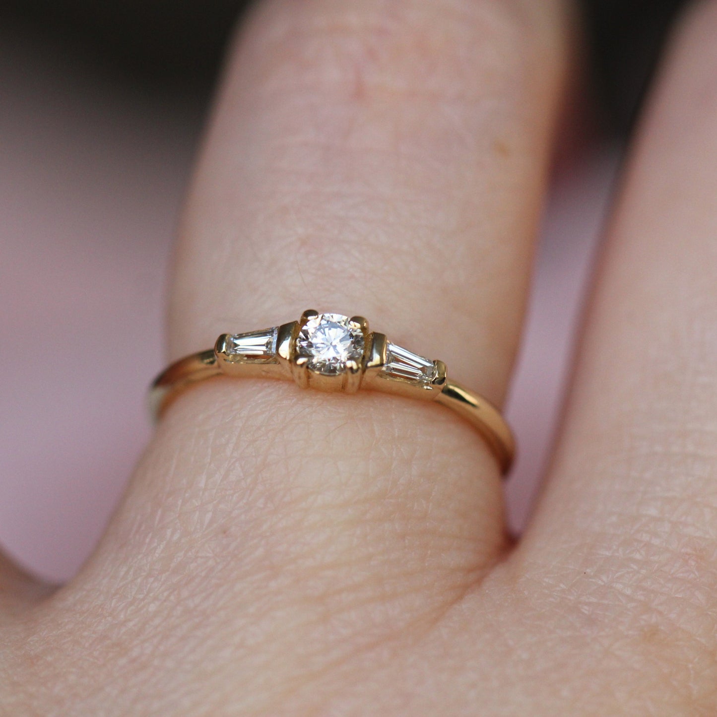 Diamond Baguette Heirloom Ring