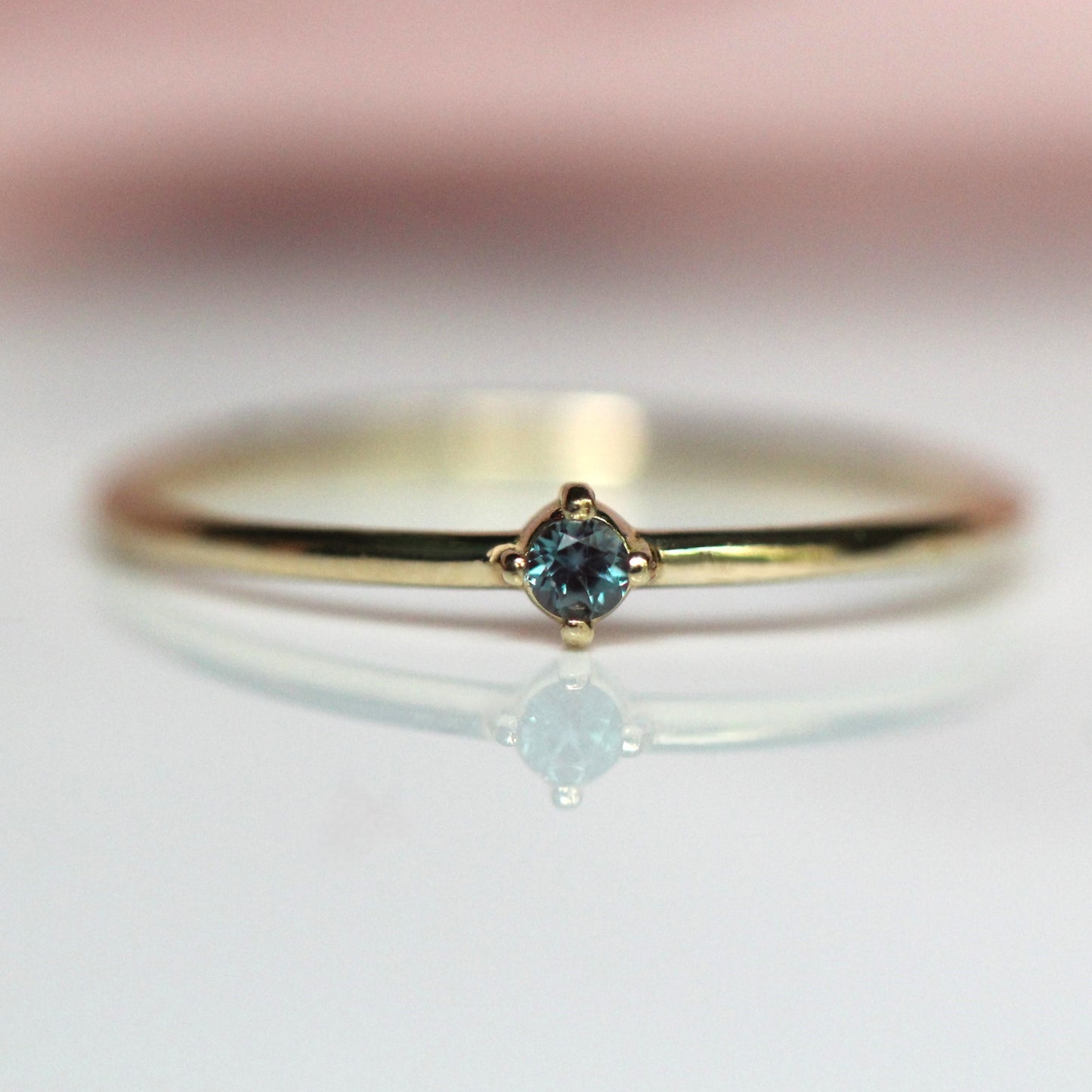 Tiny Alexandrite Stacking Ring