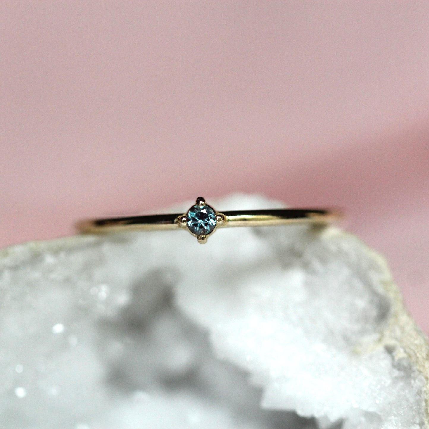 Tiny Alexandrite Stacking Ring