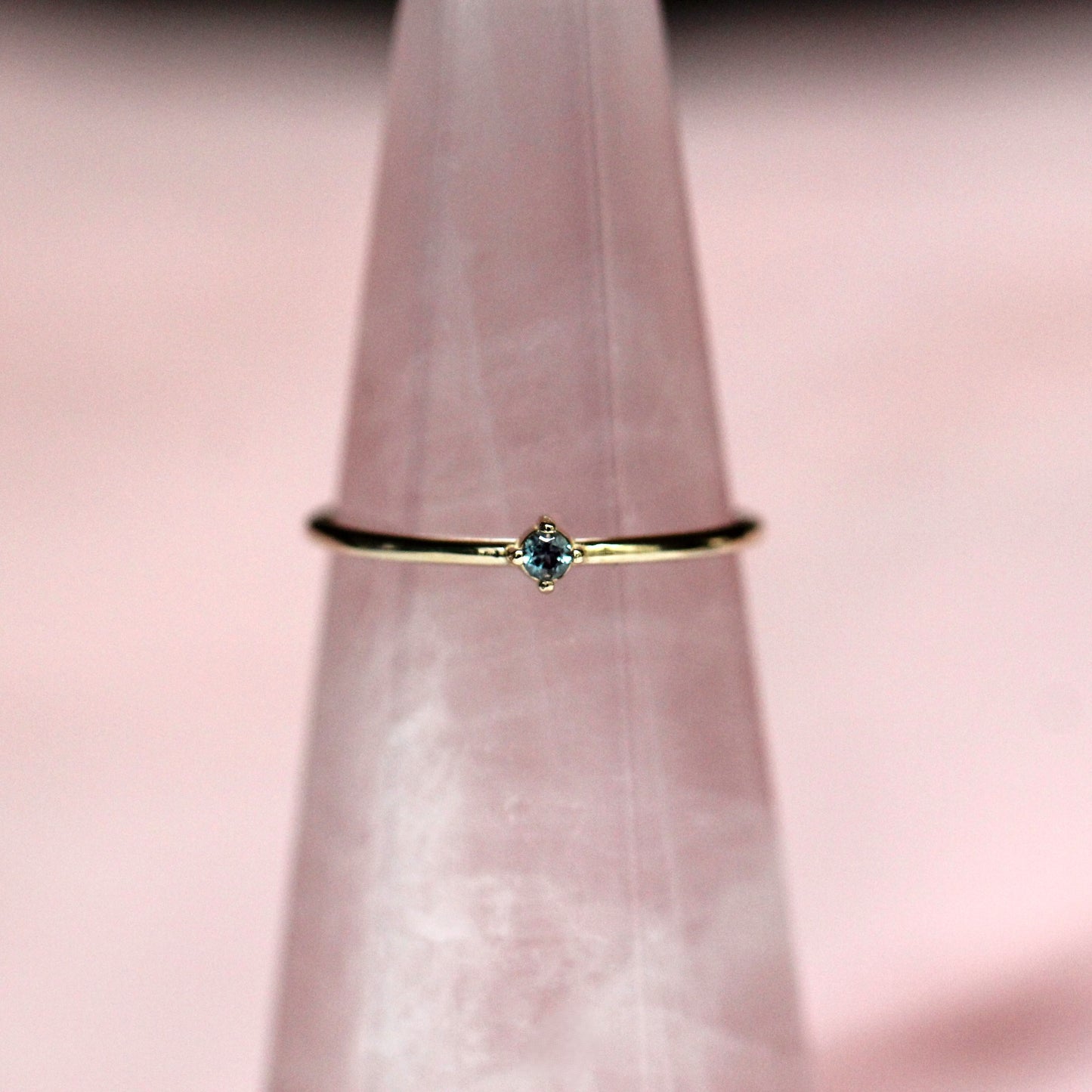 Tiny Alexandrite Stacking Ring