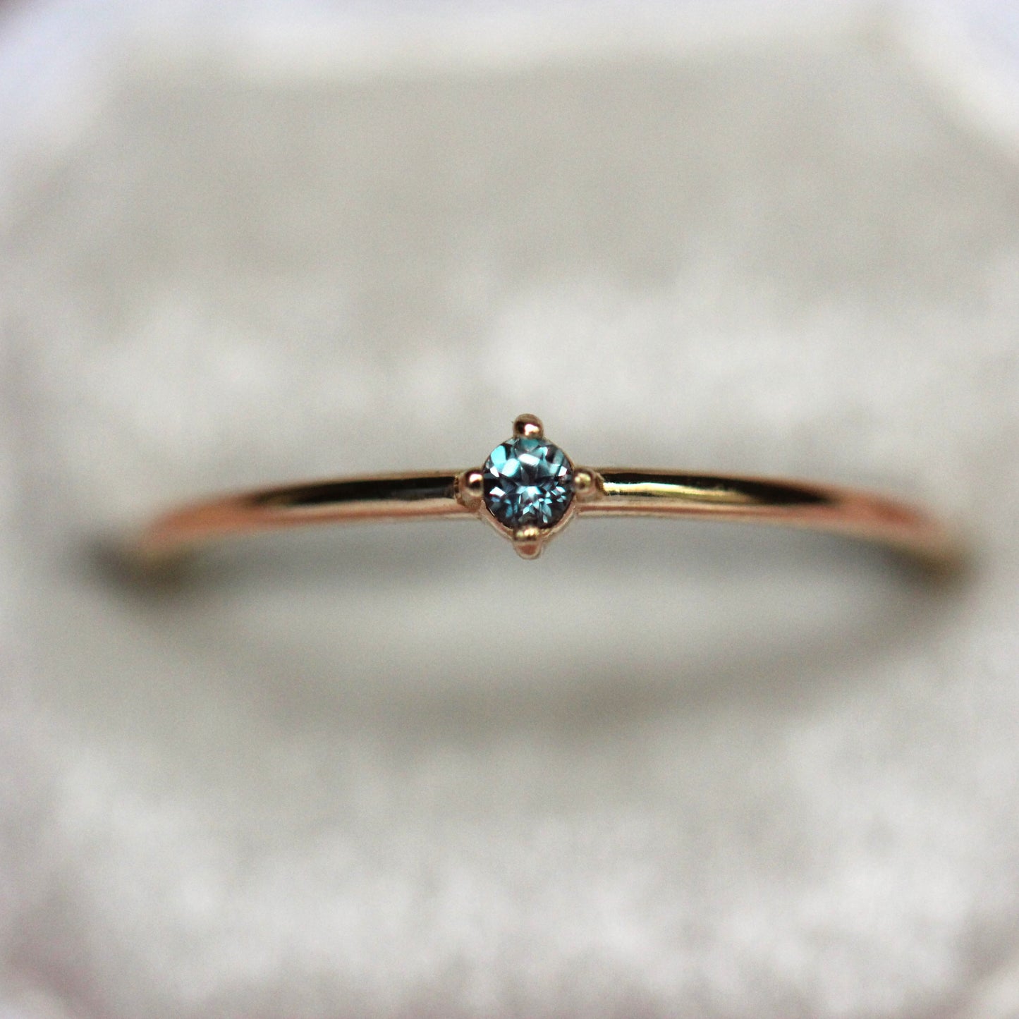 Tiny Alexandrite Stacking Ring