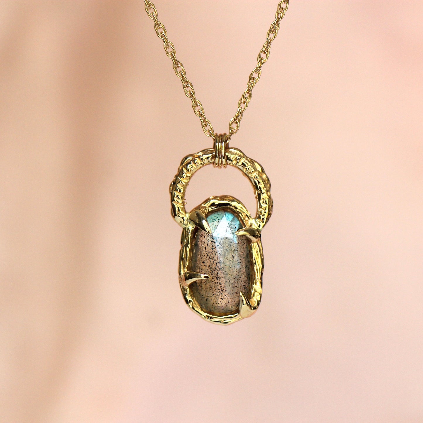 10K Labradorite Sky Pendant - OOAK