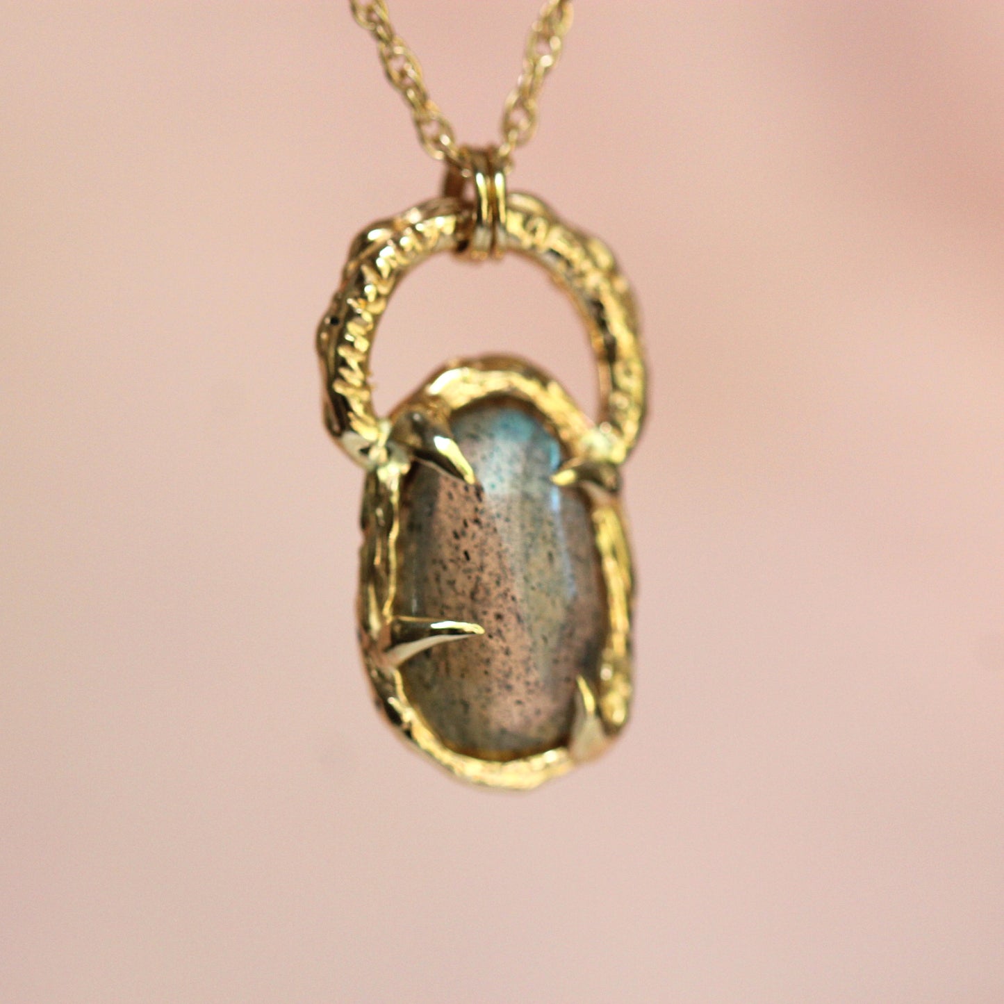 10K Labradorite Sky Pendant - OOAK