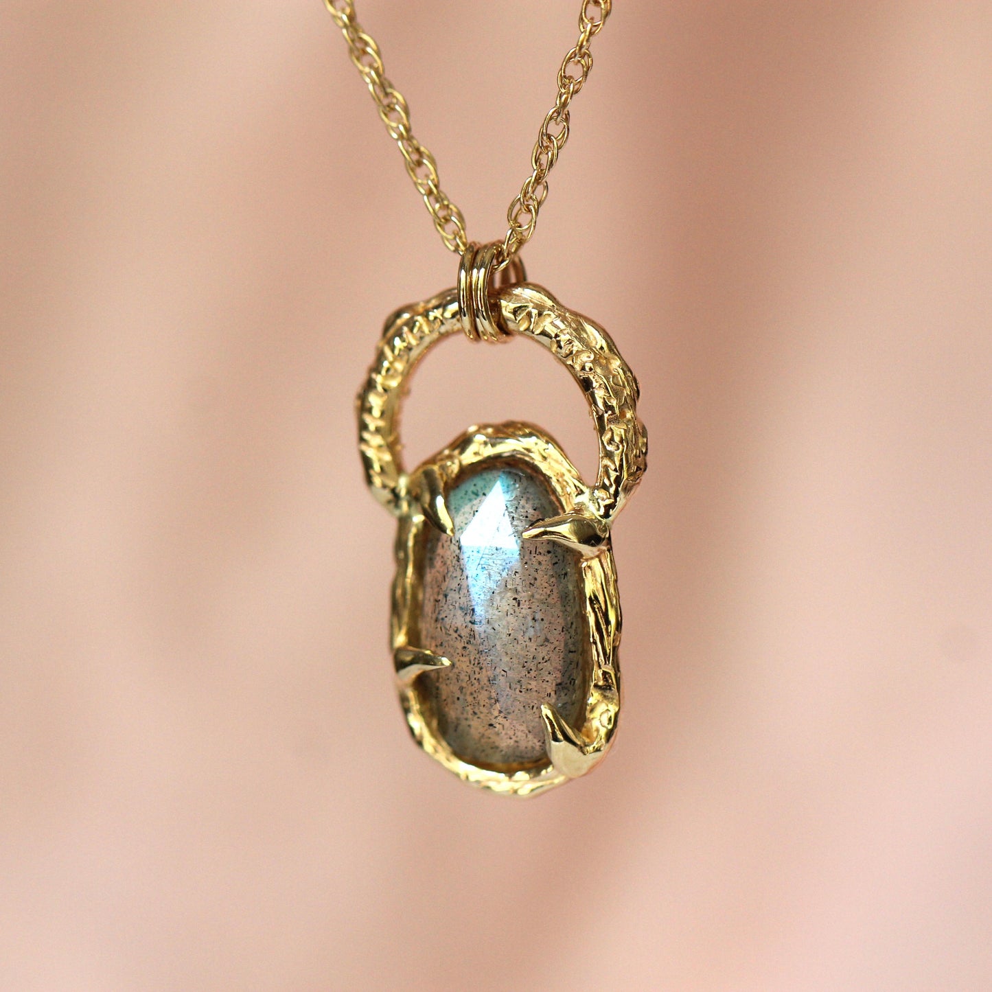 10K Labradorite Sky Pendant - OOAK