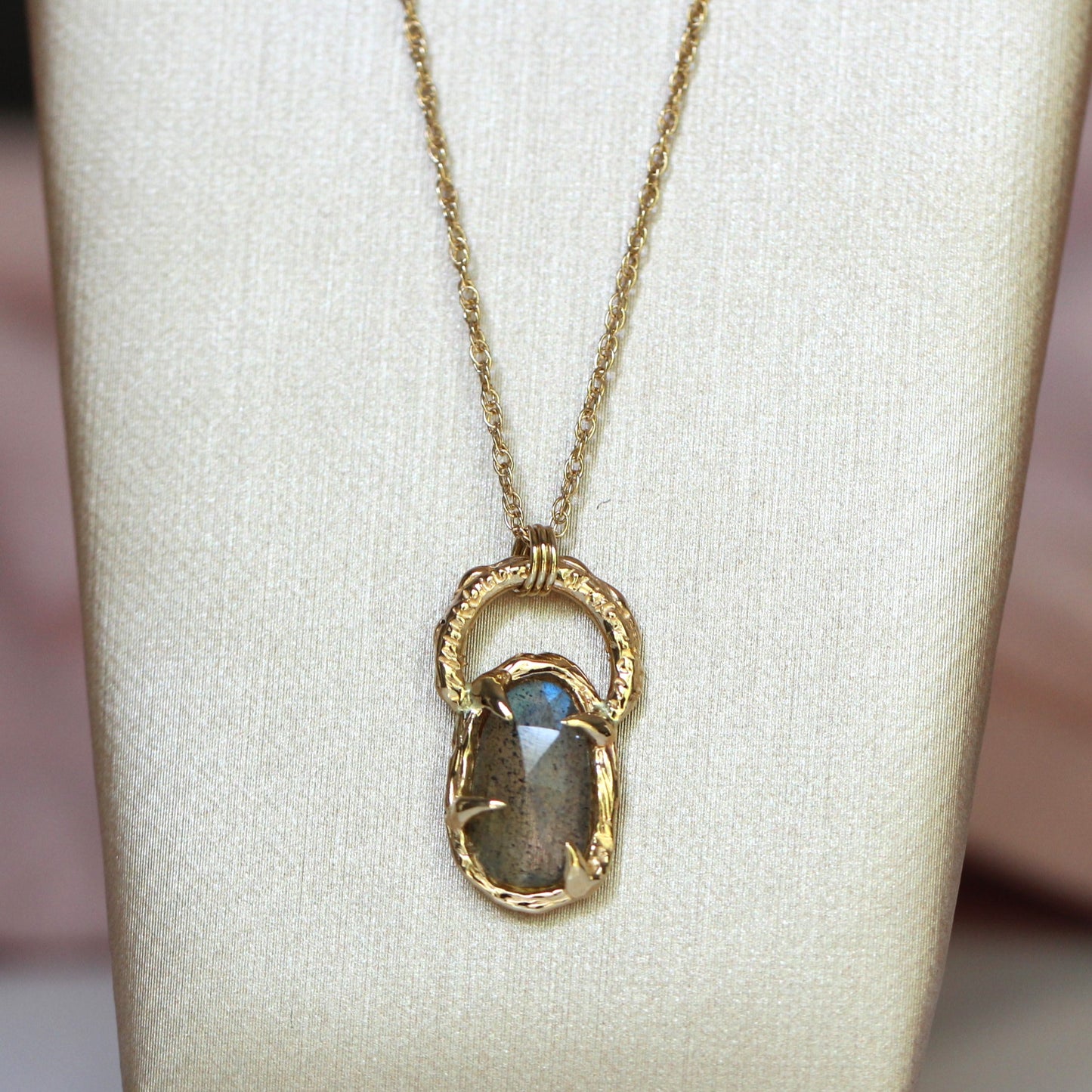 10K Labradorite Sky Pendant - OOAK