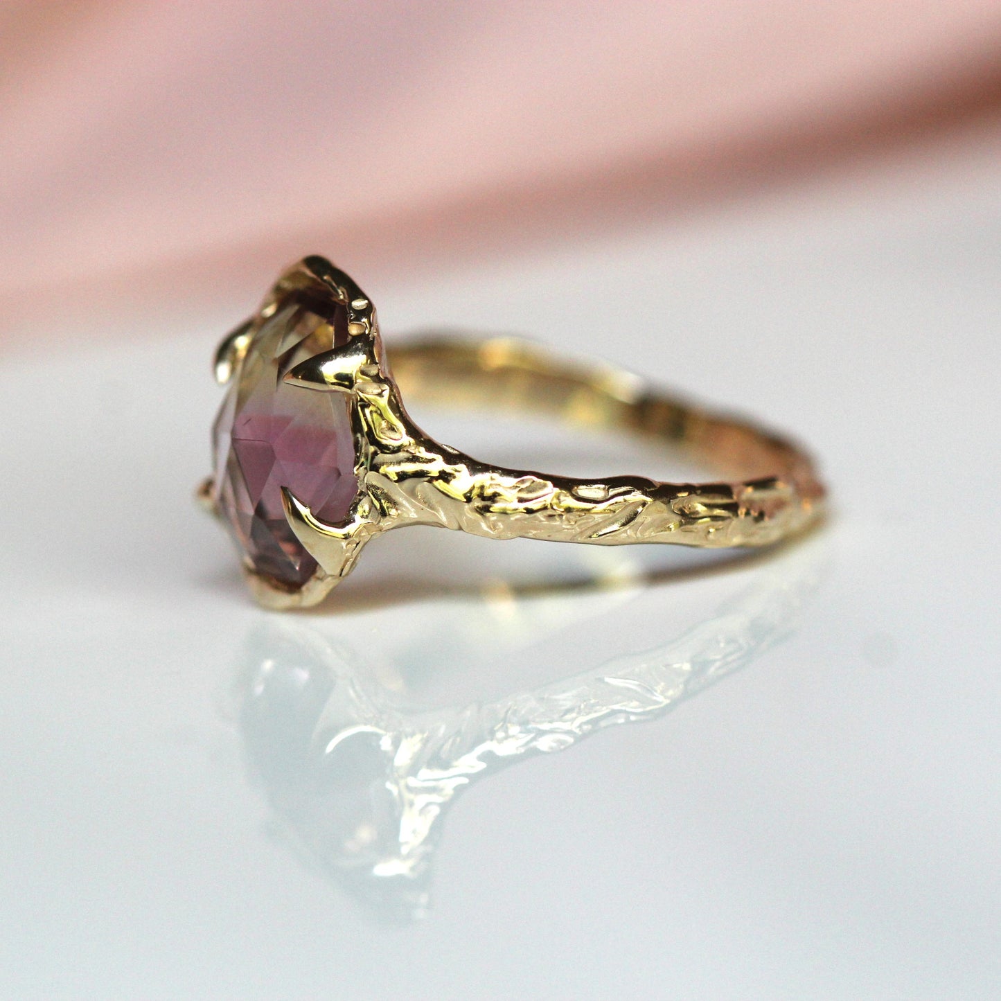 10K "Lavender Lemon Symphony" Ring - Ametrine One of a Kind