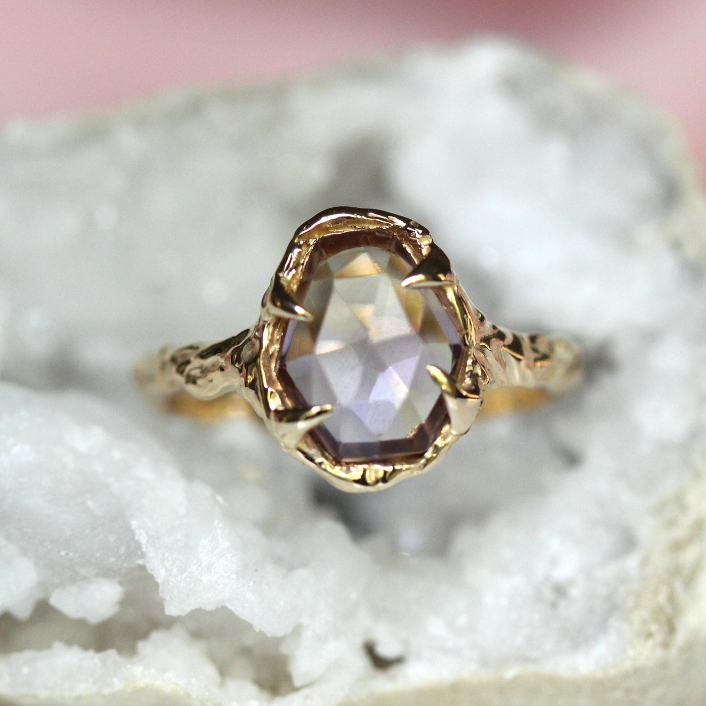 10K "Lavender Lemon Symphony" Ring - Ametrine One of a Kind