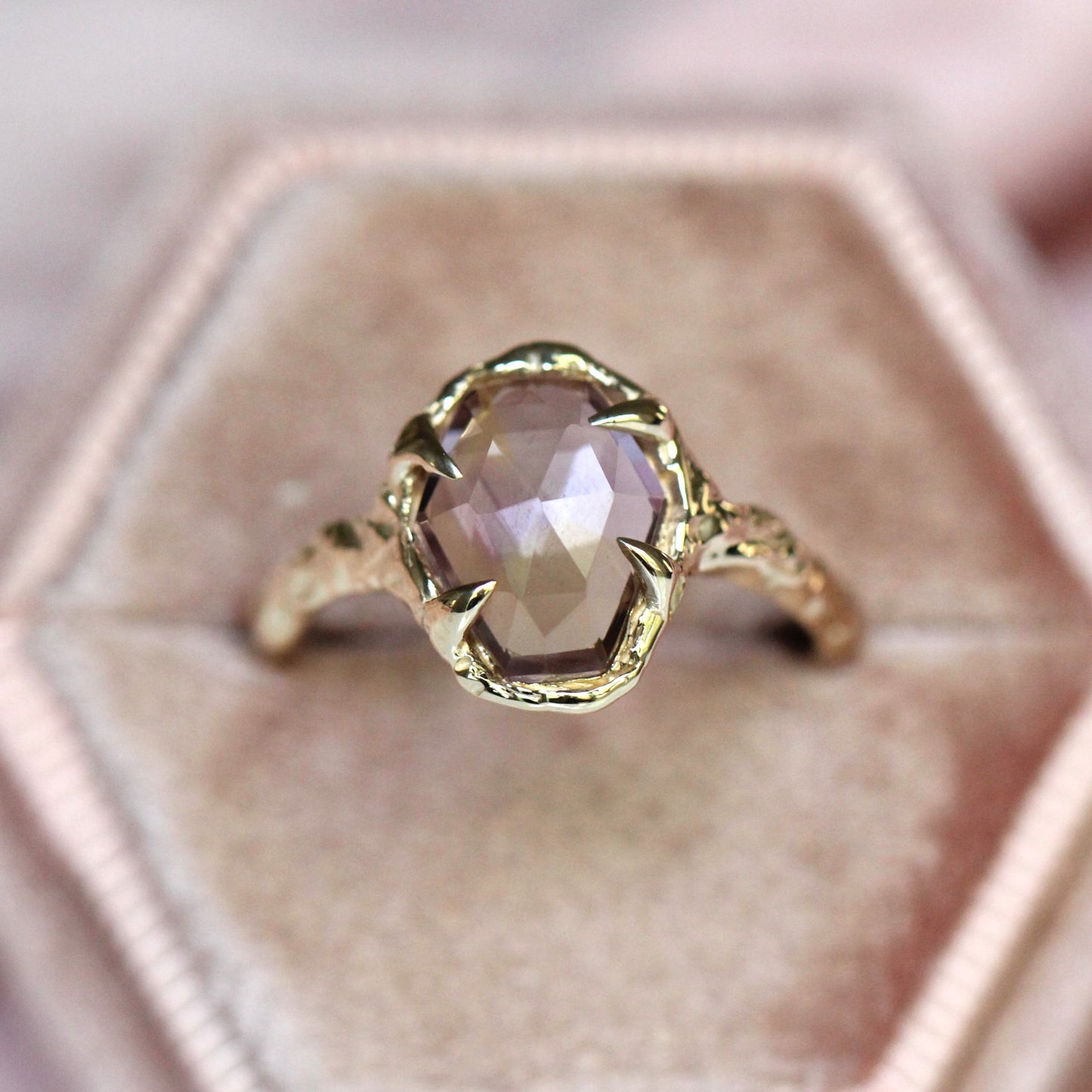 10K "Lavender Lemon Symphony" Ring - Ametrine One of a Kind