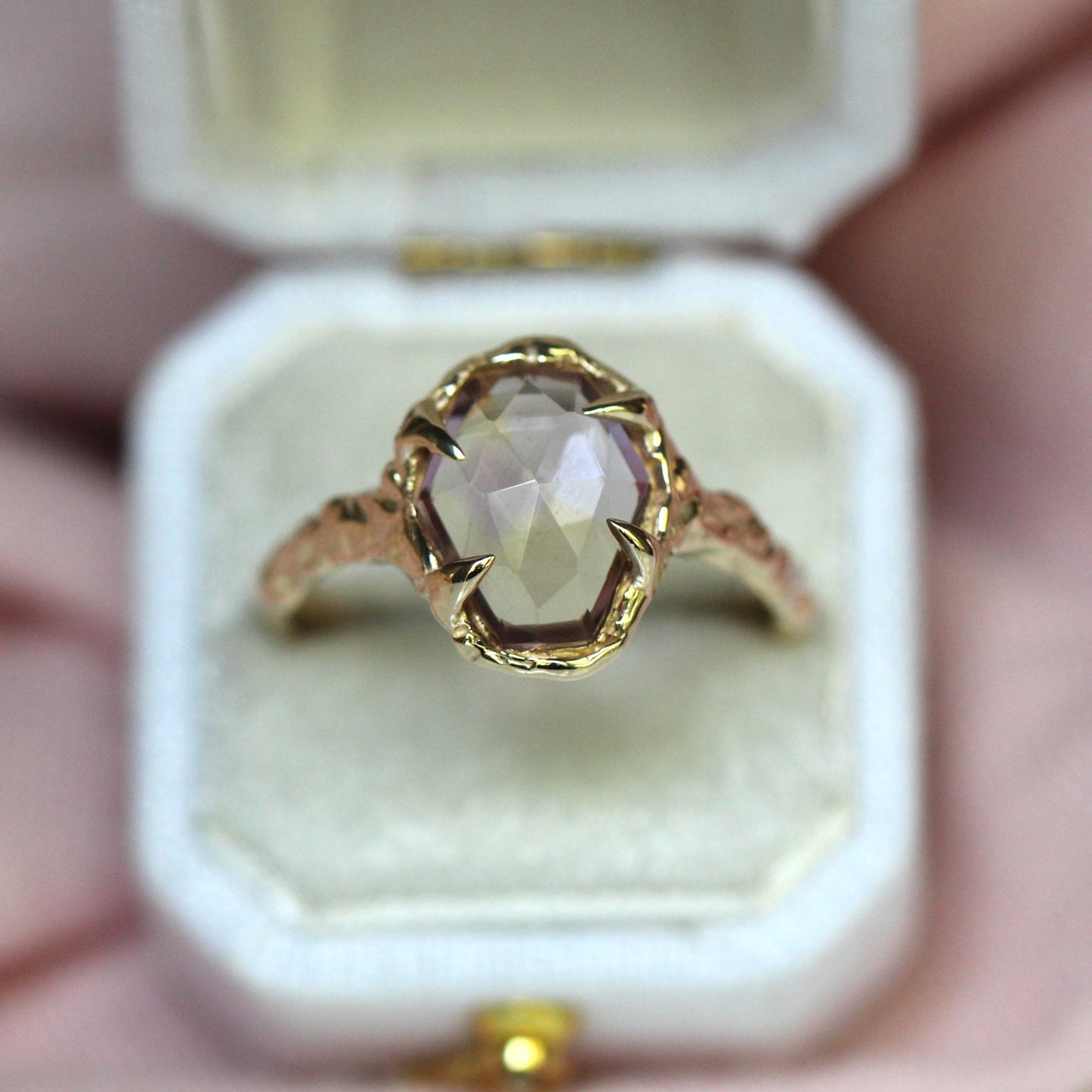 10K "Lavender Lemon Symphony" Ring - Ametrine One of a Kind