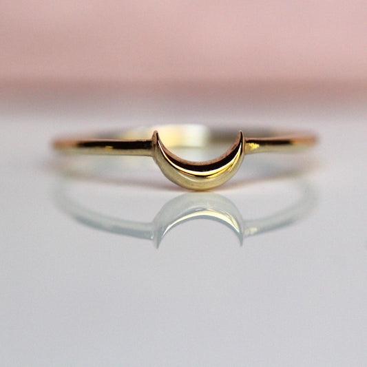 Sideways Moon Stacking Ring