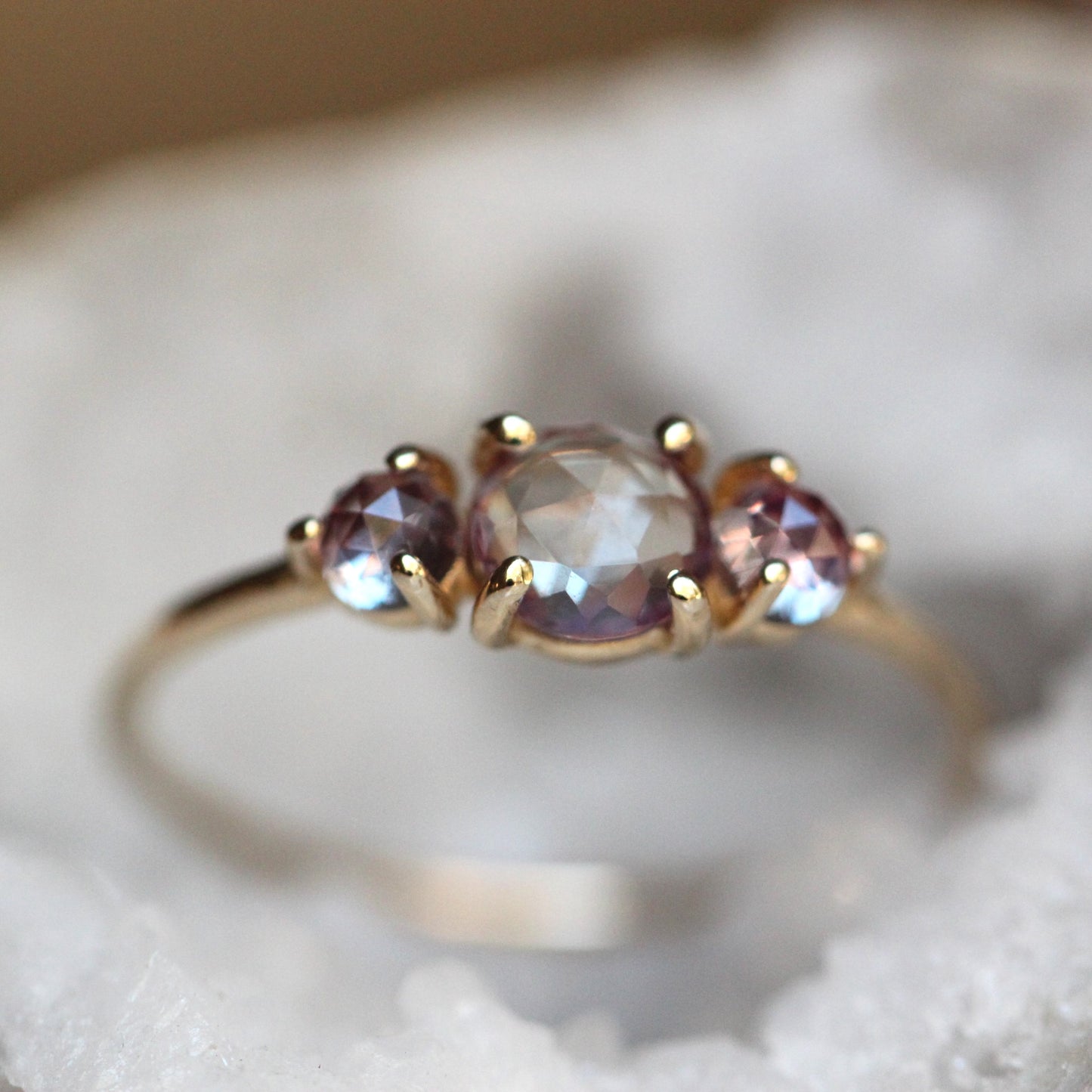 Alexandrite Trilogy Ring