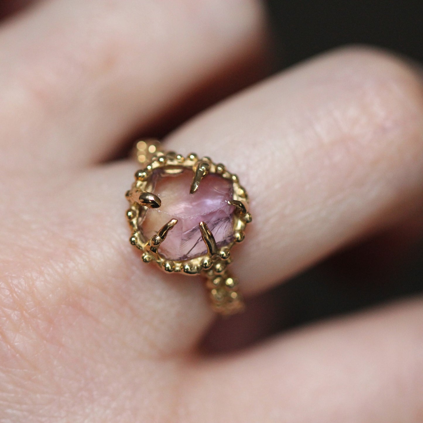 10K gold Raw Ametrine Ring- OOAK