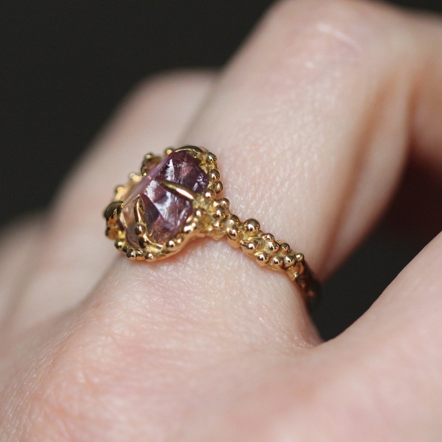 10K gold Raw Ametrine Ring- OOAK