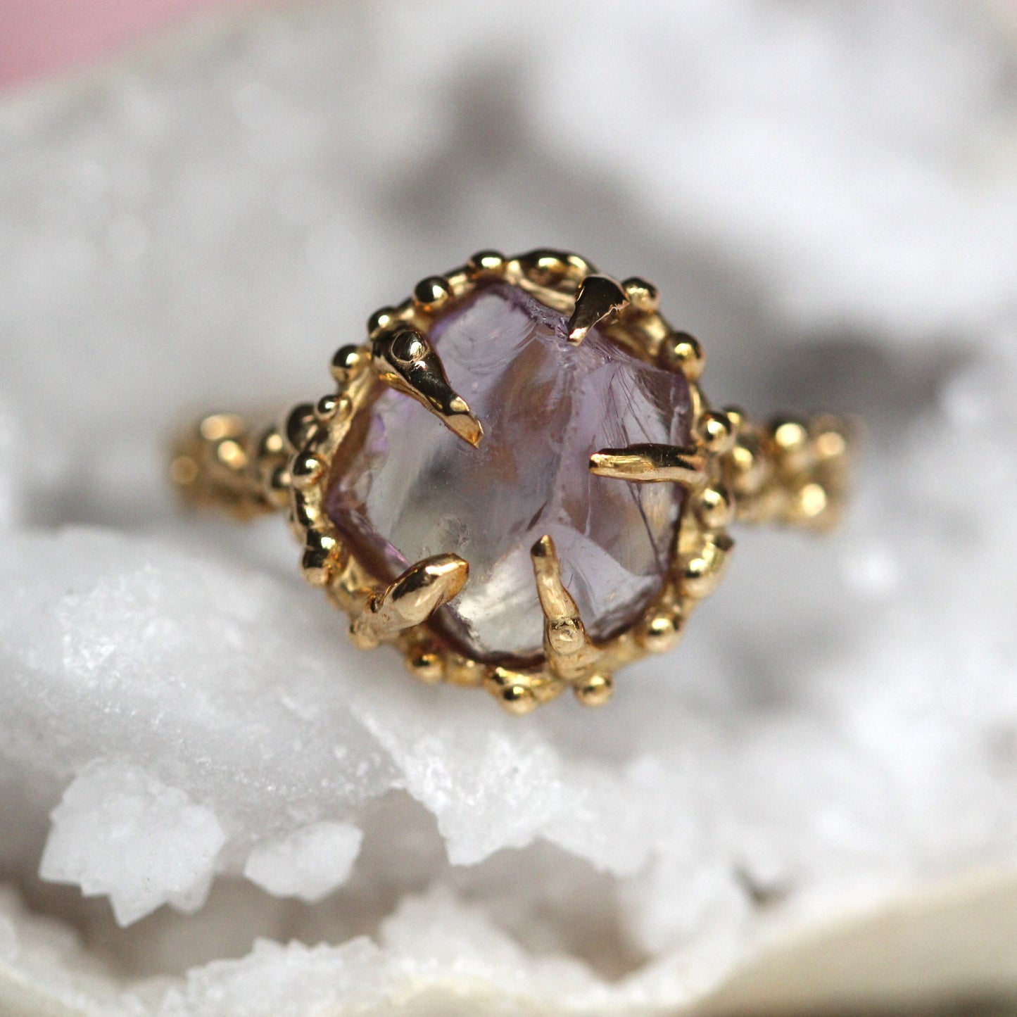 10K gold Raw Ametrine Ring- OOAK